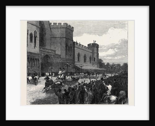 New Palace Yard on the Day Mr. Gladstone Moved the Second Reading of the Reform Bill 1866 by Anonymous