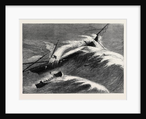 Rescue of Eleven Persons from the Ship Alarm of Belfast by a Lifeboat in Ballycotton Bay 1866 by Anonymous