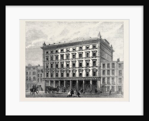 London Street Improvements: Lewis and Allenby's Silk Warehouse in Conduit Street UK 1866 by Anonymous