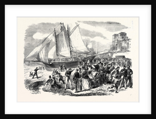 The Volunteers at Brighton: The Beach on Easter Sunday UK 1866 by Anonymous