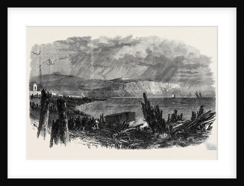 Wreck of a Swedish Brig at Sandown Isle of Wight UK 1866 by Anonymous