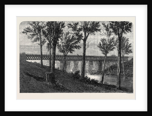 Railway Bridge Over the River Bremer Queensland Australia 1866 by Anonymous