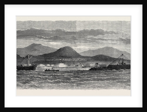 The Peruvian Ironclad Loa Ashore on Callao Spit 1866 by Anonymous