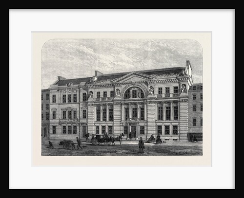 Front of the New Freemasons' Hall Great Queen Street Lincoln's Inn Fields 1866 by Anonymous