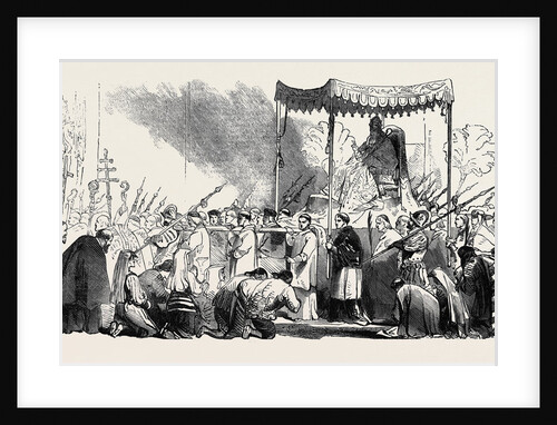 Palm Sunday, Procession in the Sala Regia. by Anonymous
