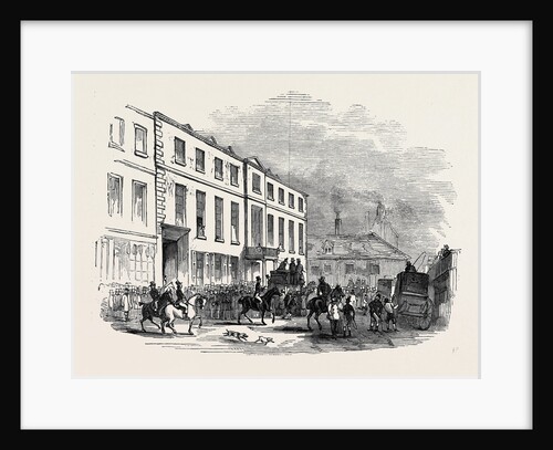 The George, Previous to the Race, Northamtonshire Grand Military Steeple Chase by Anonymous