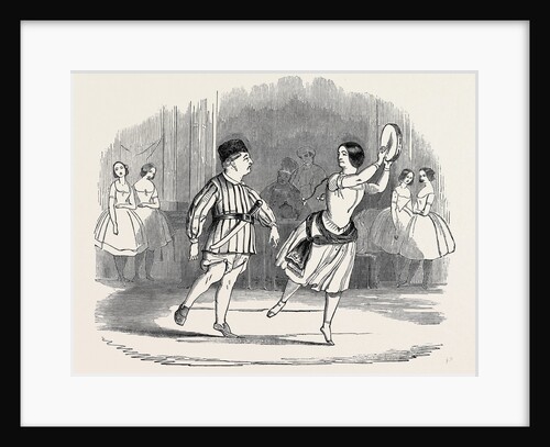 Mr. And Mrs. Keeley, in the Pas De Tambourine and Carving-Knife, at the Lyceum Theatre. by Anonymous
