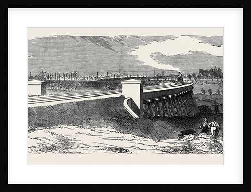 The Timber Viaduct from Cooper's Bridge, the South-Eastern Railway by Anonymous