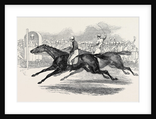 Mr. Day's the Ugly Buck, and Lord George Bentinck's the Devil to Pay, Race for 200 Guineas, at Newmarket by Anonymous