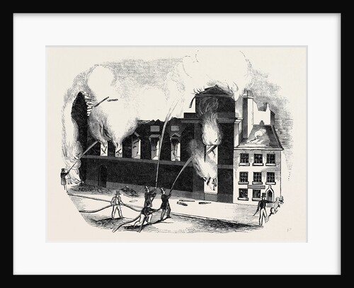 Burning of the Manchester Theatre Royal by Anonymous
