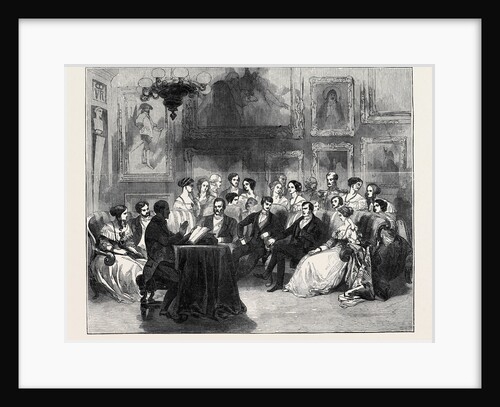 Mr. Charles Kemble Reading Shakspeare Before Her Majesty, at Buckingham Palace. by Anonymous