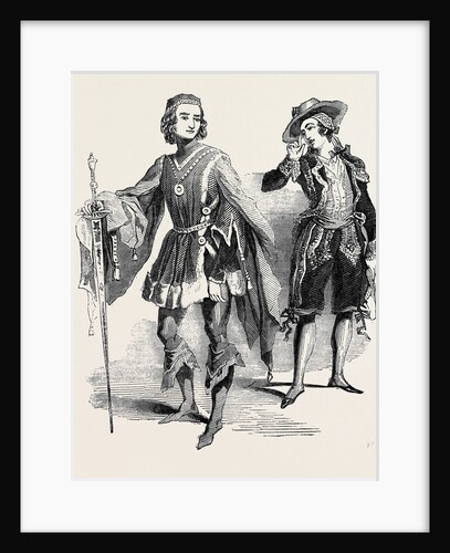 Servitor, German Noble; Servitor, Spanish Peasant; Eton Montem 1844 by Anonymous