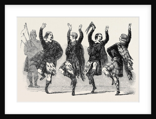 Highland Dancers and Pipers by Anonymous