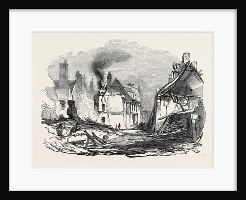 Ruins after the Fire, at Gravesend by Anonymous