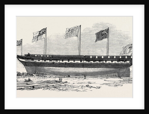 Launch of the Monarch, East Indiaman, at Blackwall by Anonymous