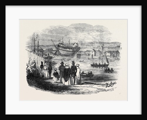 The Launch of the Tudor, East Indiaman, at Newcastle Upon Tyne by Anonymous