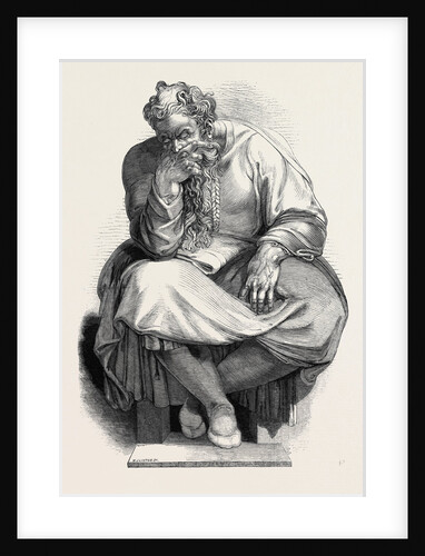 Specimen of Wood Engraving, the Prophet Jeremiah by Anonymous