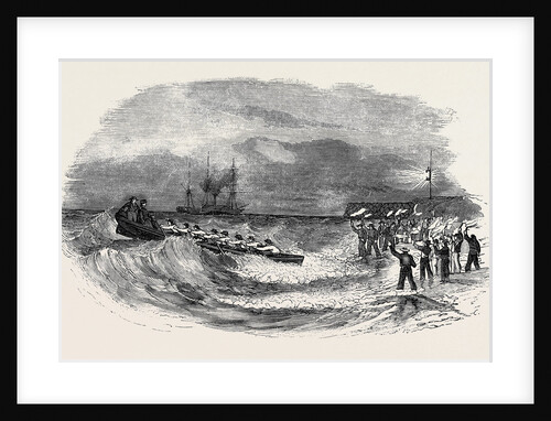 Landing the Abstract Express, at Low Water. by Anonymous