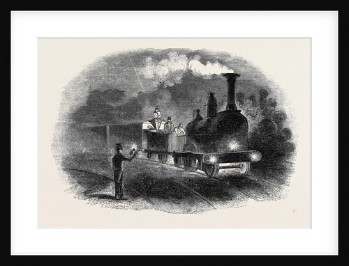 Express Train with the Mail Signals by Anonymous