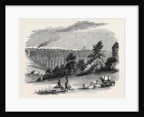 Timber Viaduct on the Darlington and Newcastle Railway by Anonymous