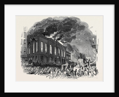 Burning of the Washington Hotel, New York. by Anonymous
