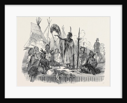 Encampment of Ioway Indians, Lord's Cricket Ground, the Welcome Speech by Anonymous