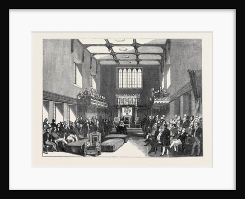 House of Lord Chancellor Pronouncing Judgment in the Case of the Queen V. O'Connell. by Anonymous