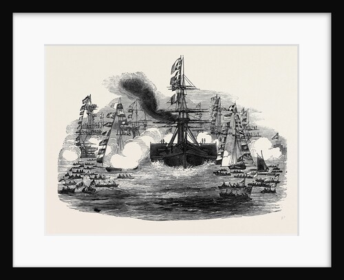 Visit of the King of the French to Queen Victoria: The Gomer Steamer Coming Into Portsmouth Harbour by Anonymous