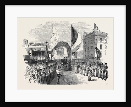 Visit of the King of the French to Queen Victoria: King Louis Philippe Entering the Railway Station by Anonymous