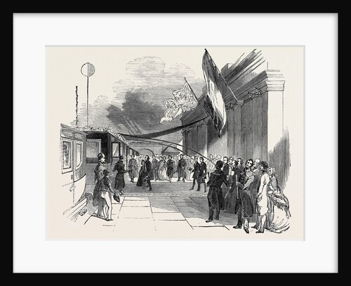 The Royal Arrival at the Farnborough Railway Station by Anonymous