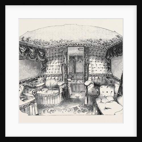Interior of the New Royal Southampton Railway State Carriage by Anonymous
