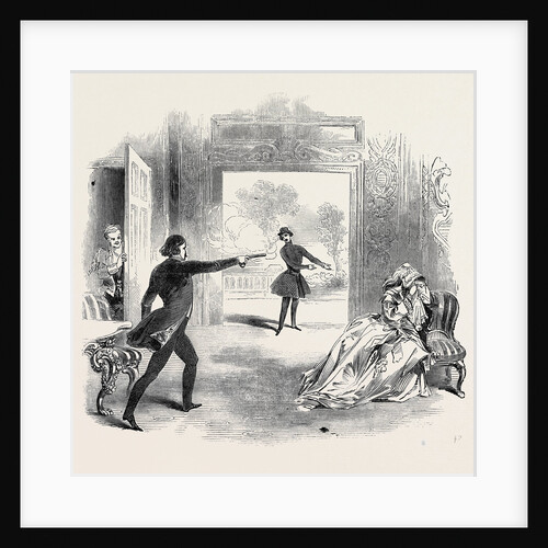 Scene from the Mysterious Stranger at the Adelphi Theatre by Anonymous