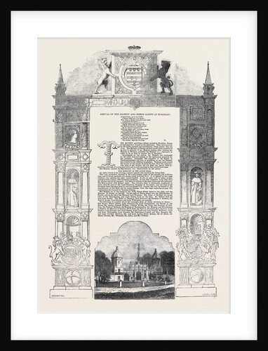 The Lodges at Burghley, Arrival of Her Majesty and Prince Albert at Burghley by Anonymous