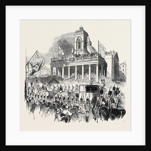 Her Majesty Passing the Marketplace, Northampton, Her Majesty's Late Visit to Burghley by Anonymous