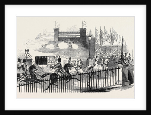 Her Majesty Passing the Castle, Northampton, Her Majesty's Late Visit to Burghley by Anonymous