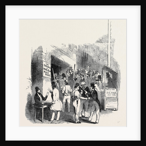 Exterior of a Polling Booth, New York by Anonymous