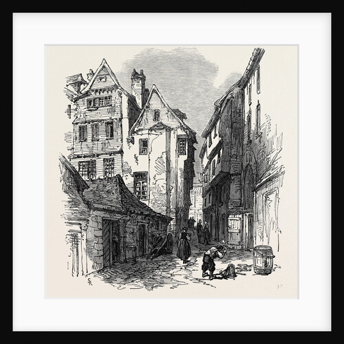 Street in Morlaix Brittany France 1871 by Anonymous