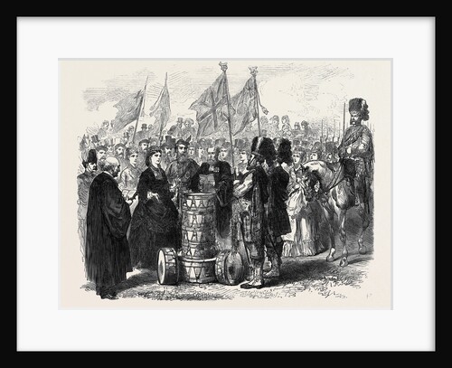 Presentation of Colours to the 93rd Sutherland Highlanders in the Queen's Park Edinburgh 1871 by Anonymous