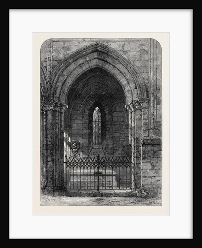 The Grave of Scott in Dryburgh Abbey 1871 by Anonymous