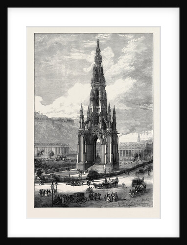 The Scott Monument Edinburgh 1871 by Anonymous