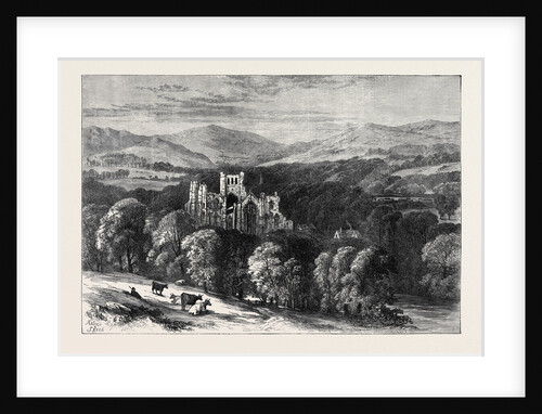 Melrose Abbey 1871 by Anonymous