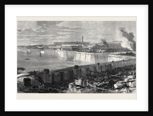 The New Docks and Repairing Basin at Chatham 1871 by Anonymous