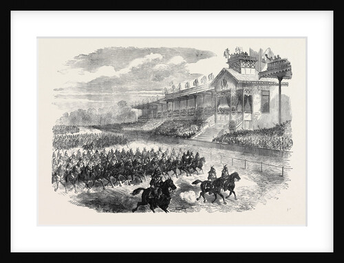 Review of the French Army at Longchamps Bois De Boulogne 1871 by Anonymous