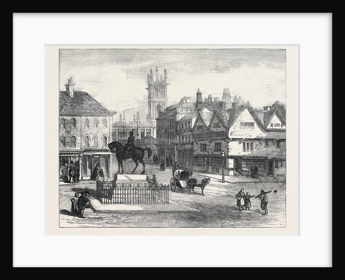 Queen-Square Wolverhampton with Statue of the Late Prince Consort 1871 by Anonymous