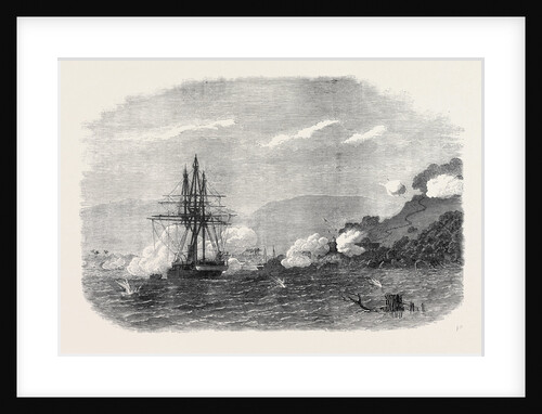 H.M.S. Rinaldo Bombarding Salangore in the Strait of Malacca 1871 by Anonymous