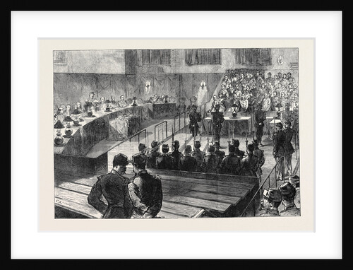 The Communist Trials at Versailles: The Court Cleared Reading the Sentence 1871 by Anonymous