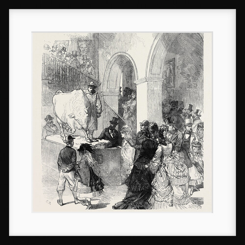 The International Exhibition: Entrance to the English Picture Gallery 1871 by Anonymous