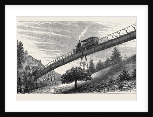 The Righi Mountain Railway Switzerland 1871 by Anonymous