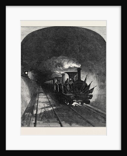 Opening of the Mont Cenis Tunnel: The First Train 1871 by Anonymous
