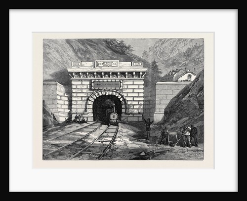 North Entrance to the Mont Cenis Tunnel Modane 1871 by Anonymous